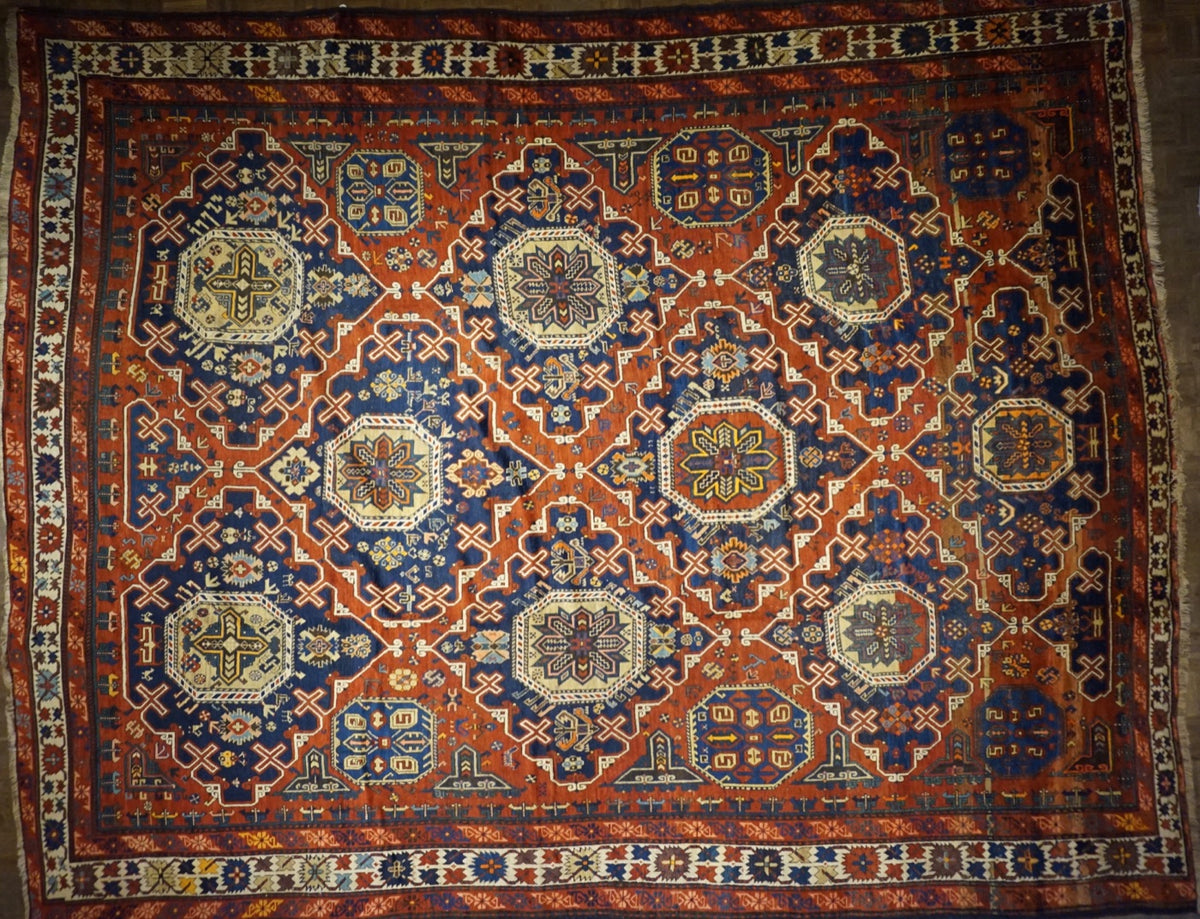 Antique Caucasian Seichur Rug