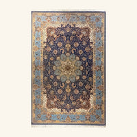 Blue Ivory Silk